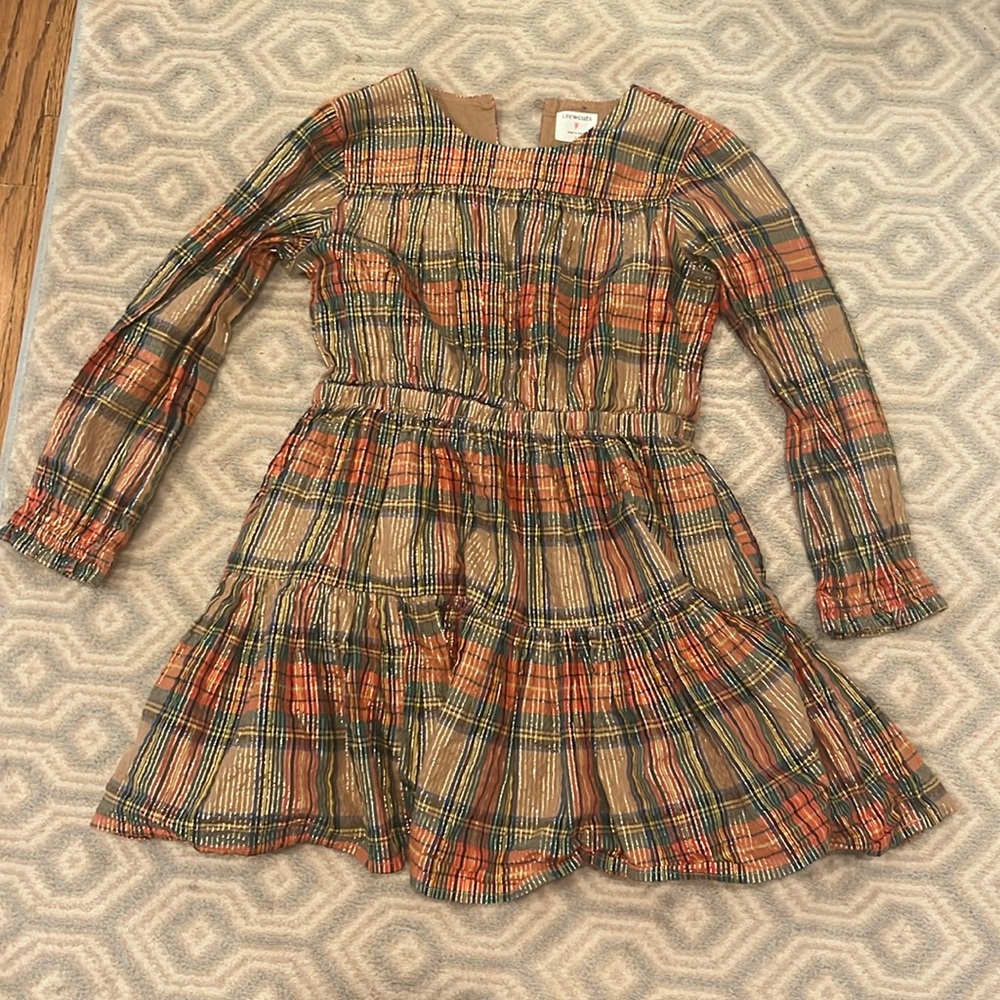 Crewcuts holiday dress size 8 top button missing